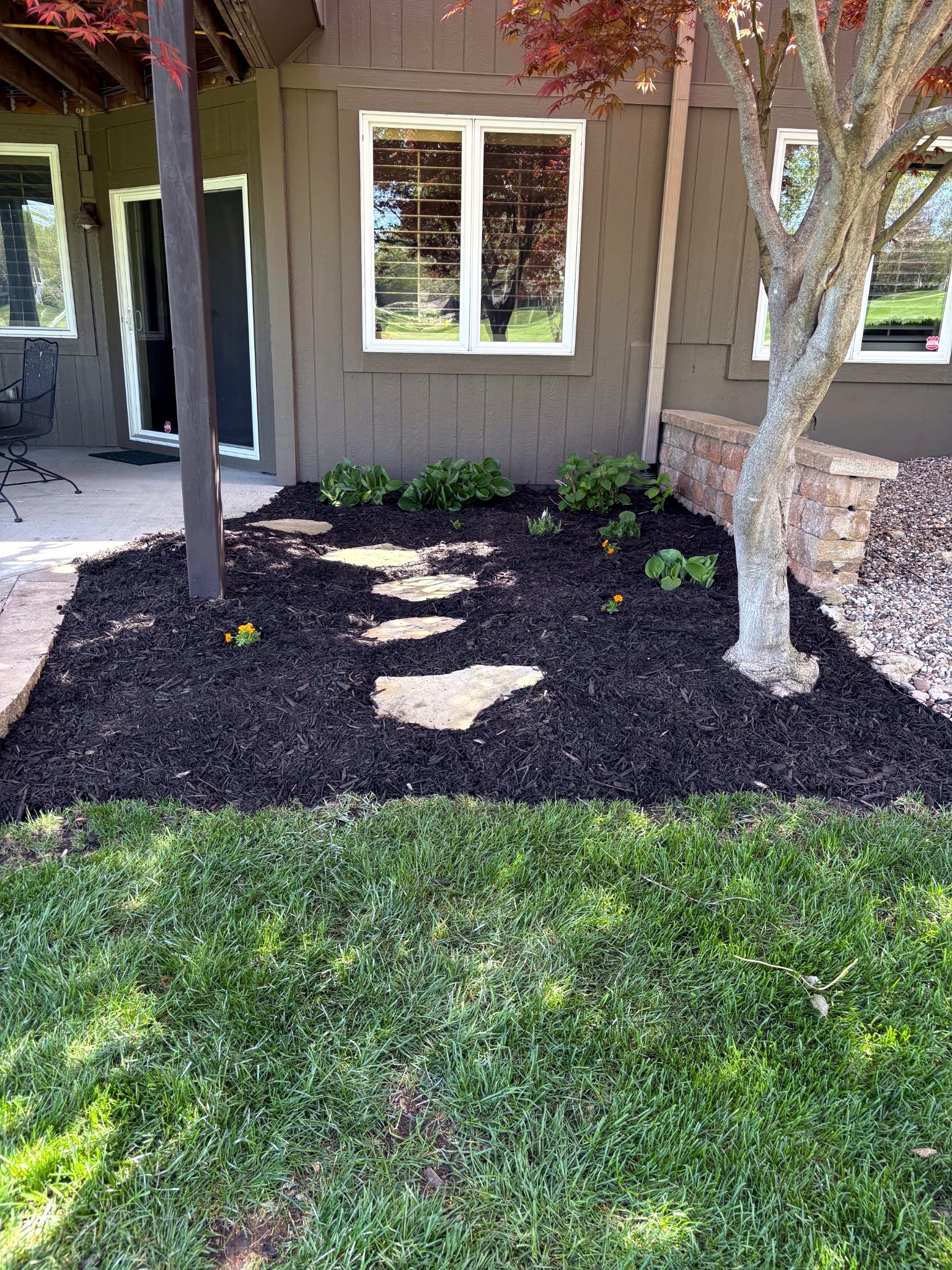 Mulch & Rock Install